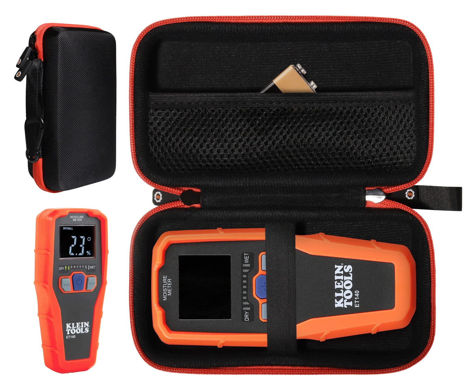 GETGEAR Moisture Meter Organizing Case compatible with Klein Tools ET140 Pinless