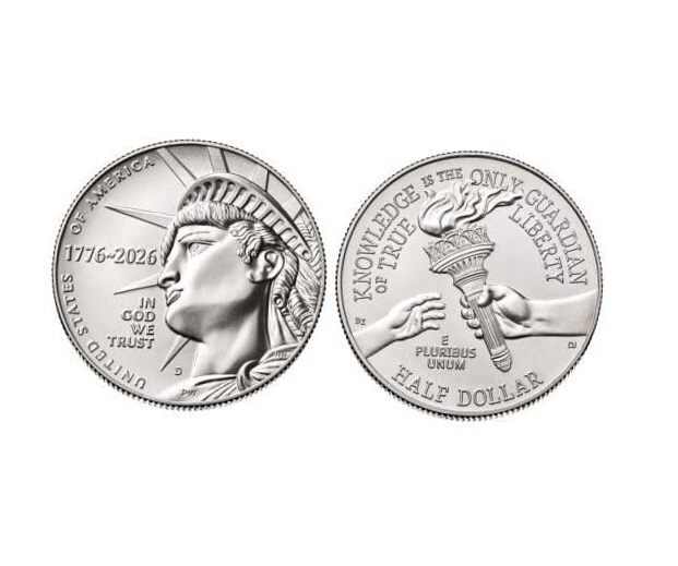 Enduring Liberty 2026 Half Dollar 2 Coins - Semiquincentennial