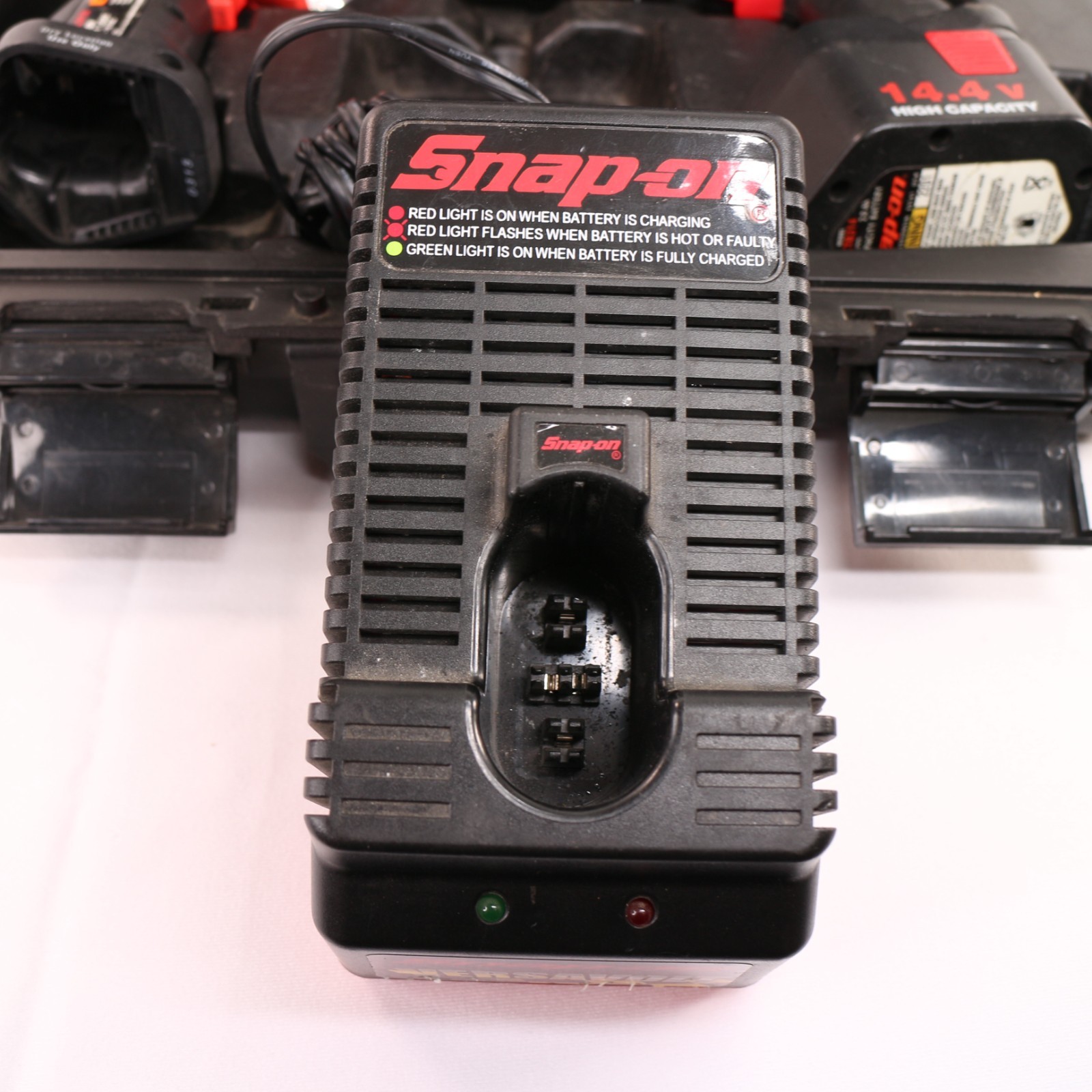 Snap-on CDR3450 Driver Drill Tool Kit TESTED Snap-on CTL918 Flashlight w/ Case