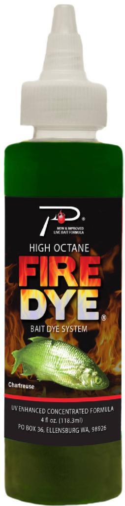 Pautzke Fire Dye Fishing Bait UV Color Enhancer 4 oz Bottle Choice of Colors