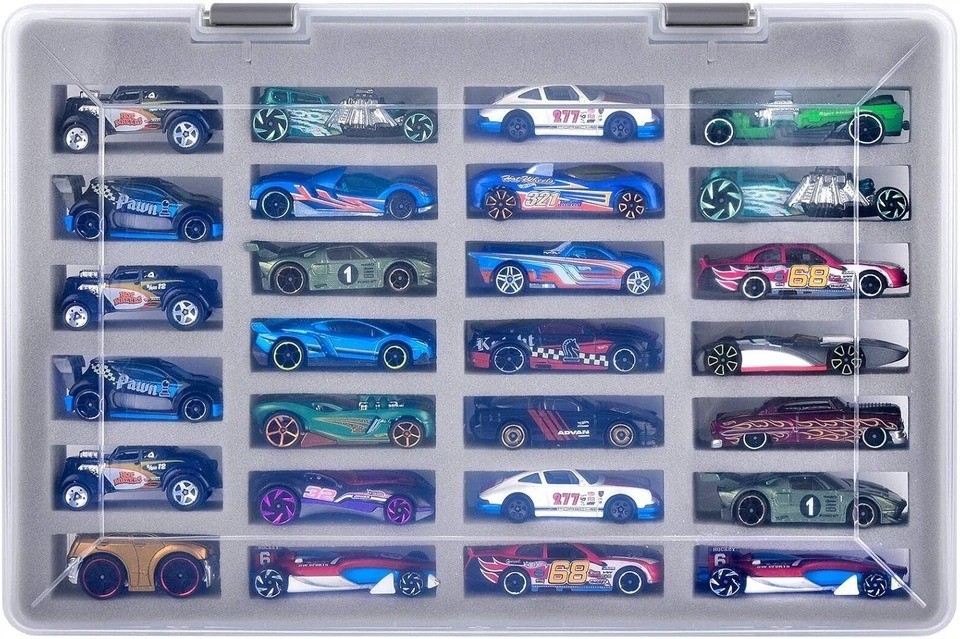 Portable Hot Wheels Car Storage Case Organizer Display Holder for 27 Cars