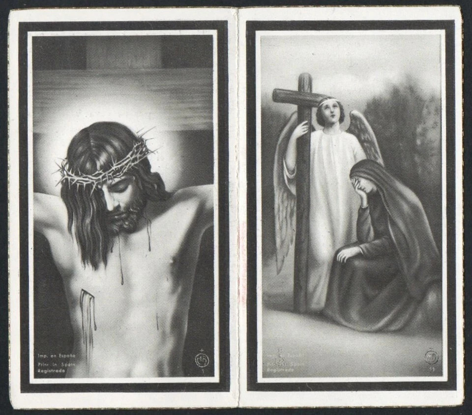 Holy card antique de Jesus santino image pieuses estampa