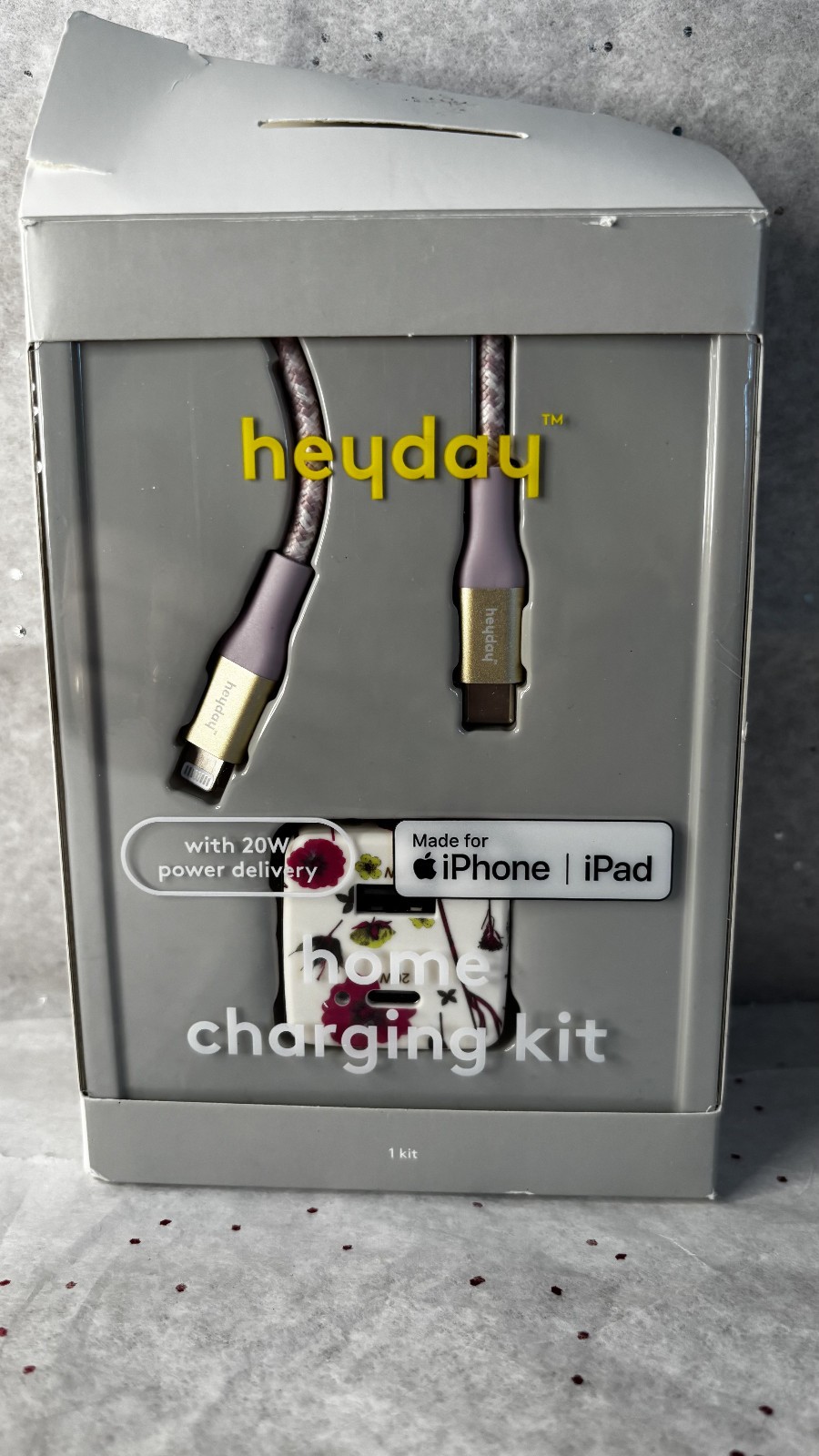 Heyday Home Charging Kit, 20W power, USB-C - iphone cable