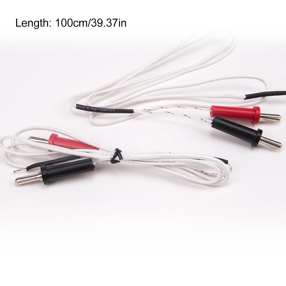 2 PCS K-Type Temp Sensor Thermocouple Mini Connector Measuring Range -50C-350C