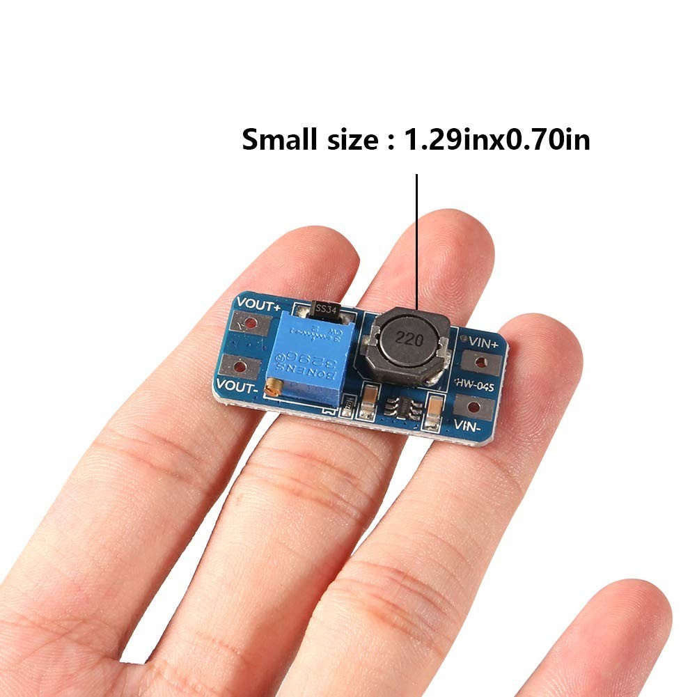 MT3608 Voltage Booster Module - 10 Pack, 93% Efficiency for Electronics Projects
