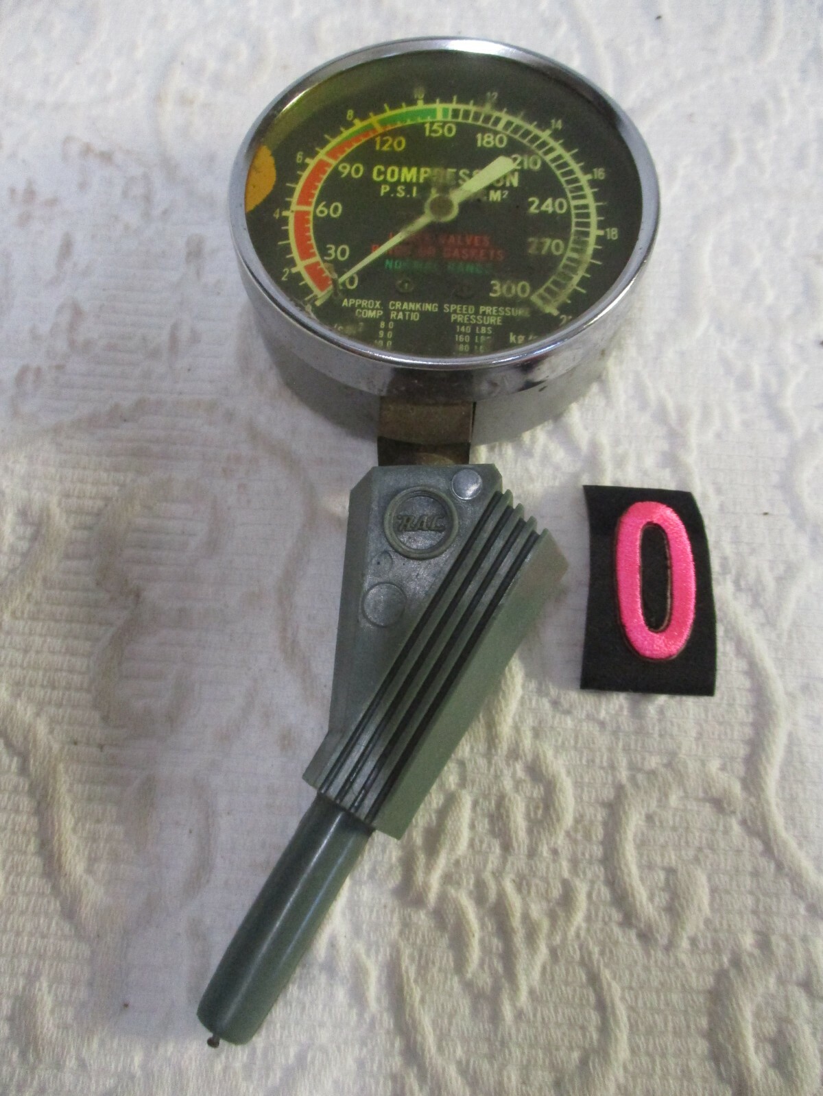 Vintage RAC Compression Tester 53501780 Compression Checker Made in USA No Boot