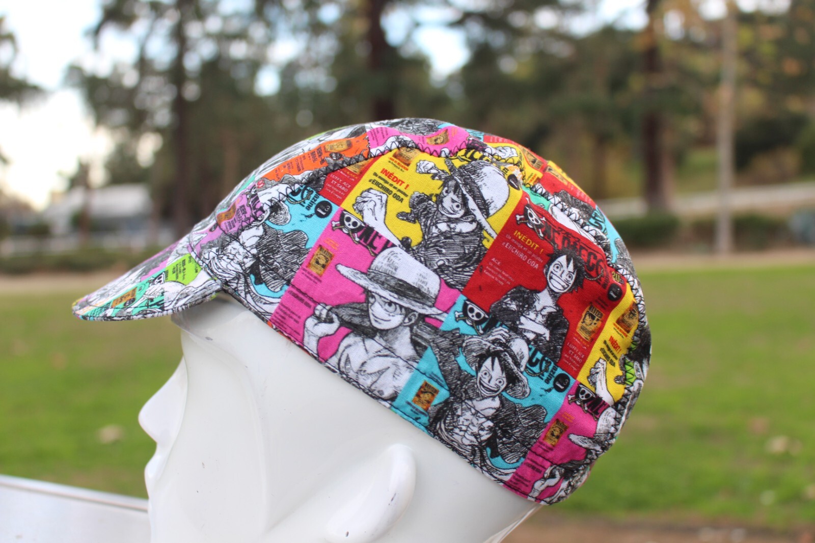 Cycling cap 100% JAPANESE ANIME handmade new