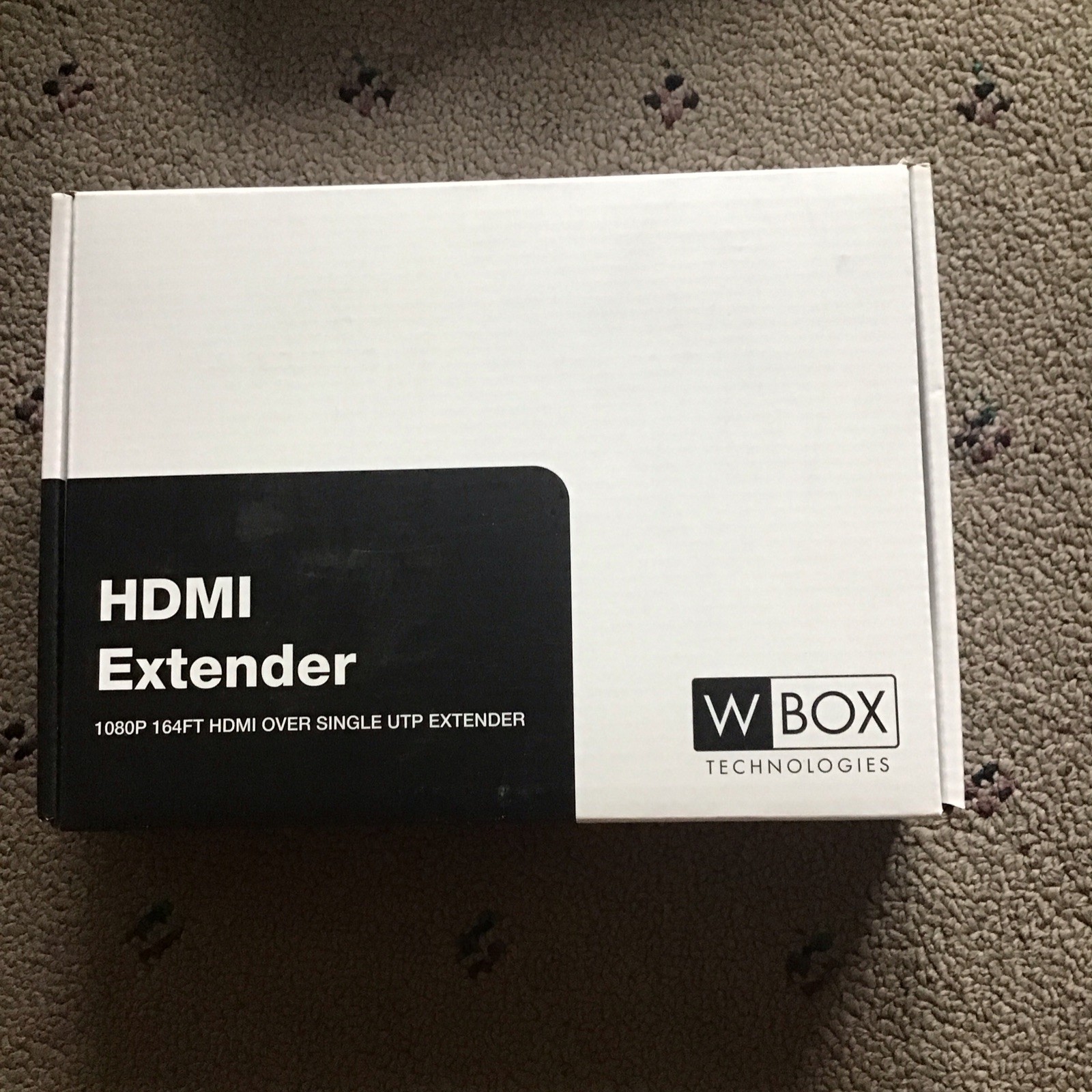 W Box Technologies HDMI Extender 1080P 164FT HDMI Over Single UTP Black