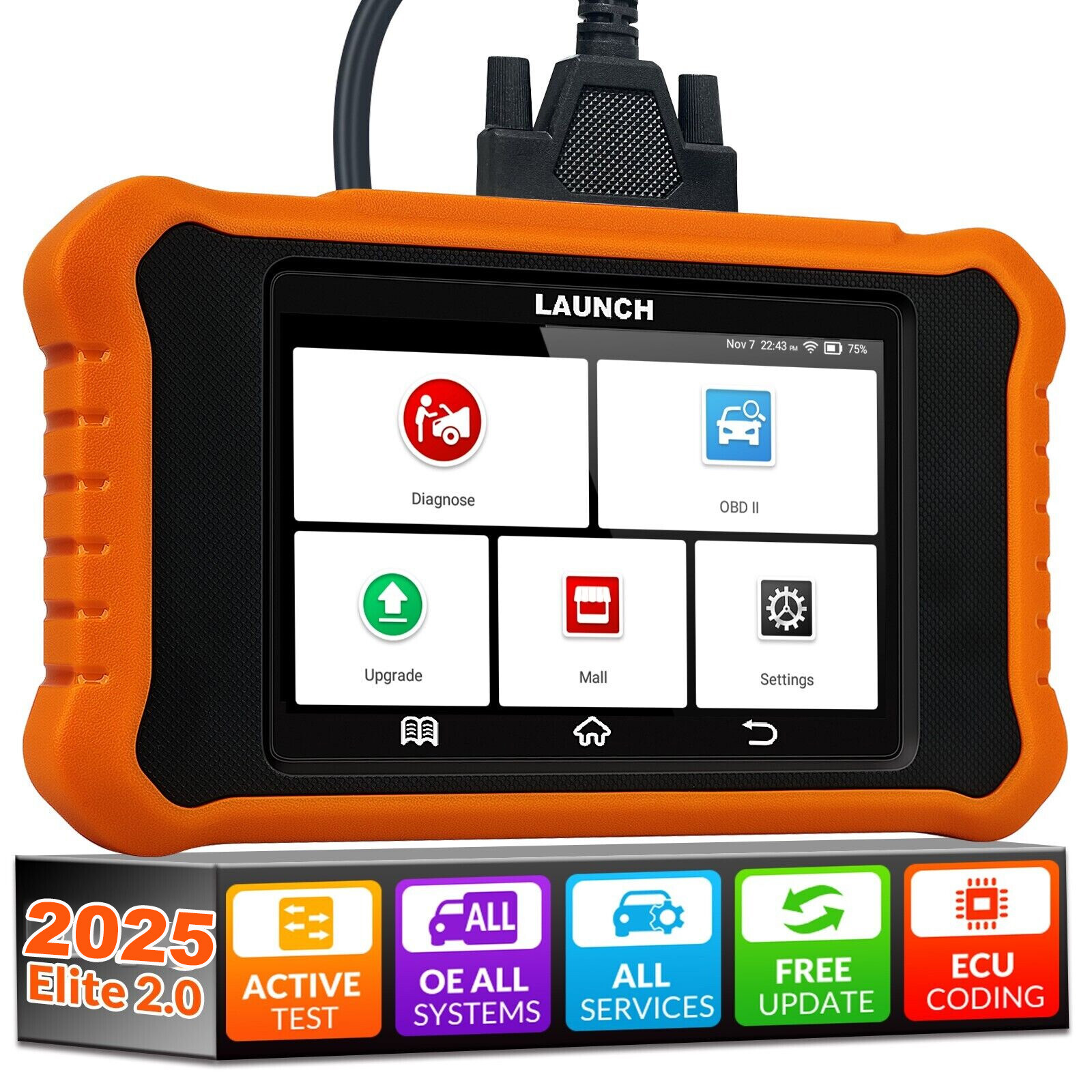 LAUNCH Creader Elite 2.0 For BMW OBD2 Scanner Diagnostic Tool DPF SRS Oil Reset