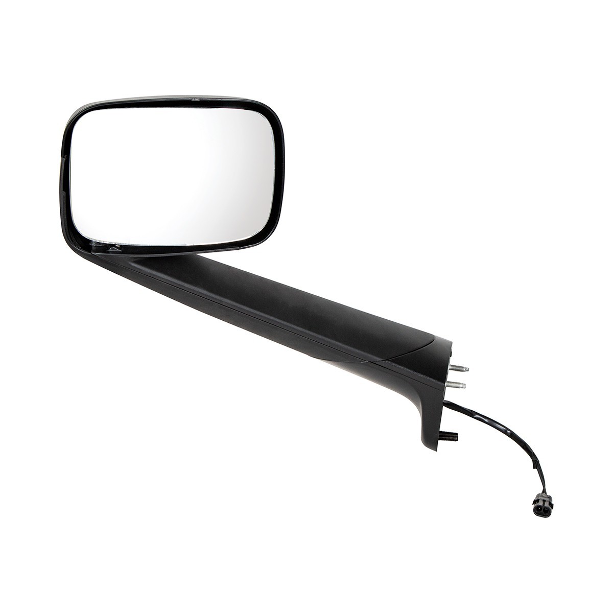 Black Hood Mirror with Heated Lens for 2018-2026 Freightliner Cascadia - Driver