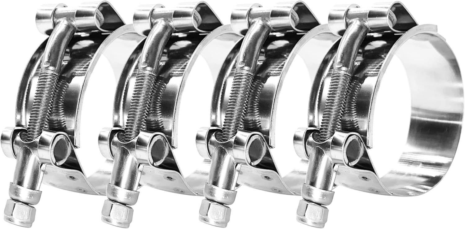 BOTTEN 4 Pack 1" T-Bolt 1" Clamp Range 32-37mm (1.26" - 1.46")
