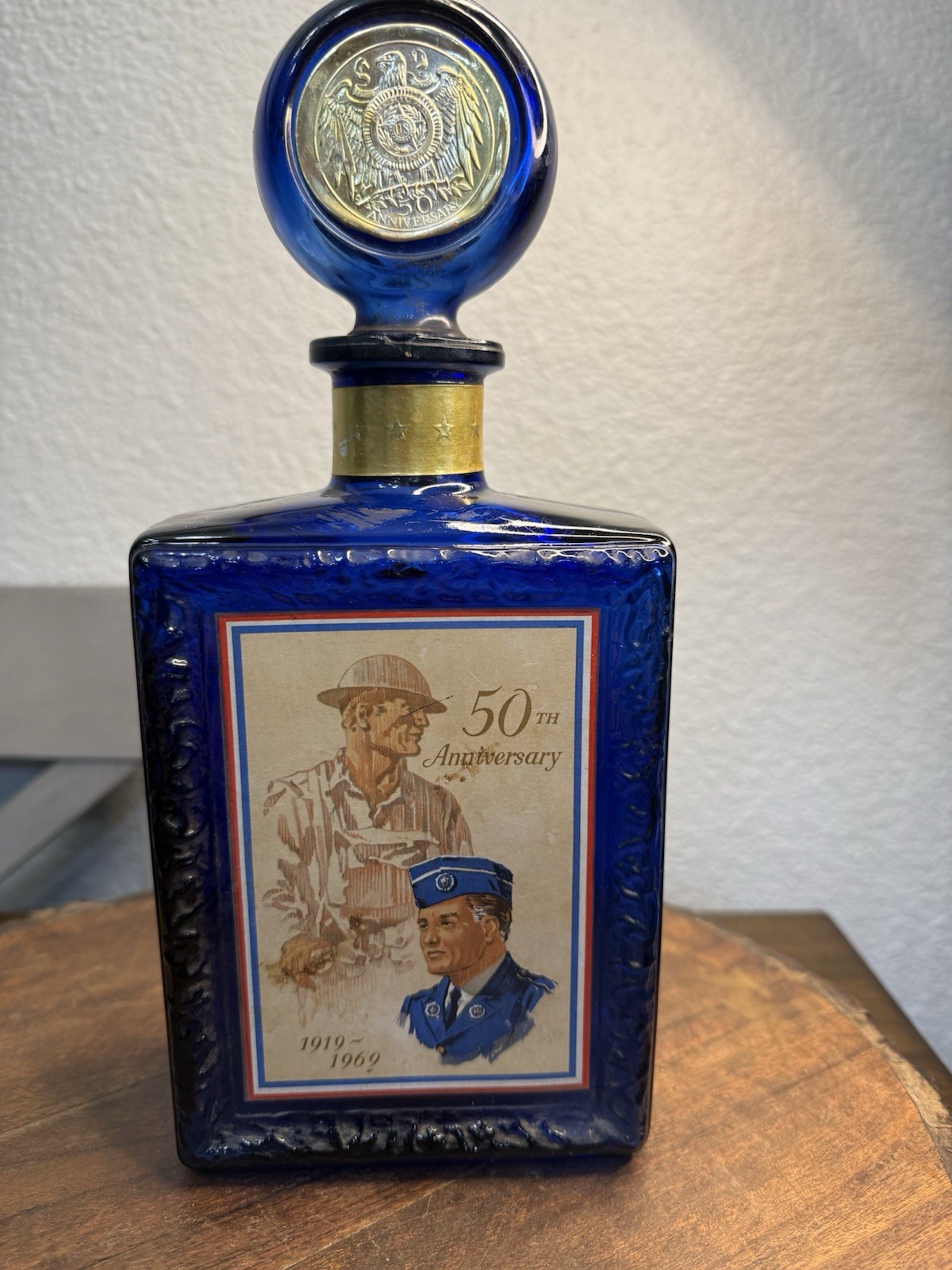 50th Anniversary 1919-1969 American Legion Kentucky  Bourbon Whiskey Empty!