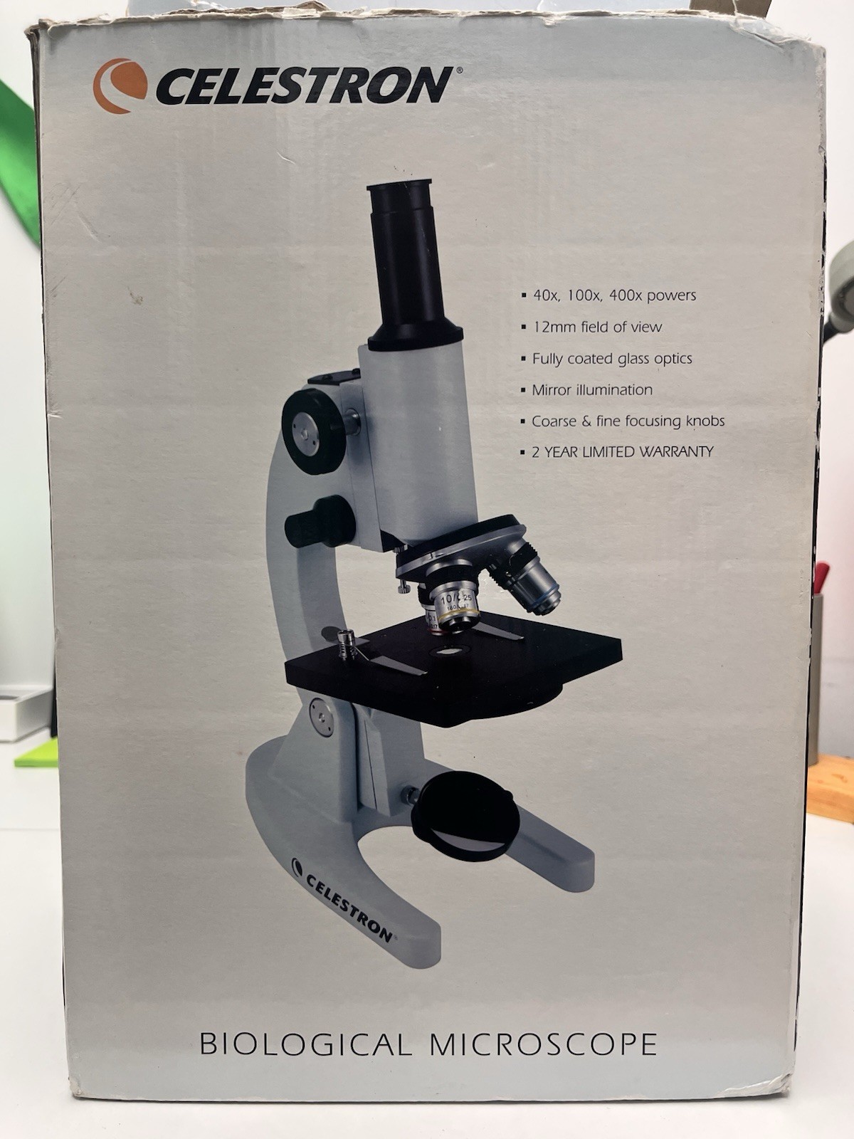 Celestron Biological Microscope 40x 100x 400x (In Box)