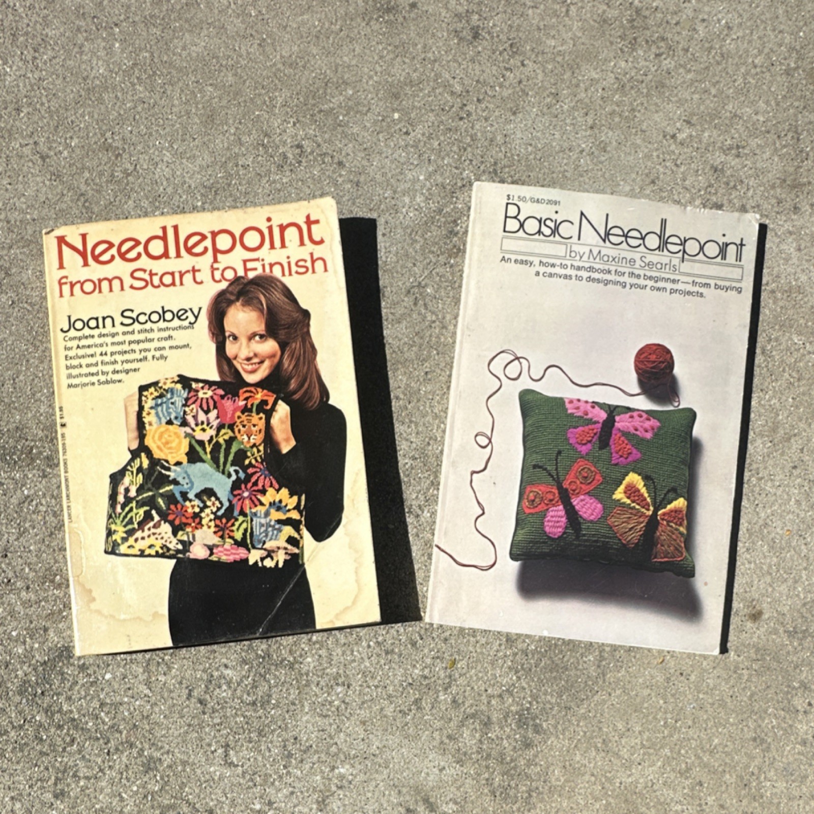 Joan Scobey Needlepoint from Start to Finish & Maxine Searls Basic Needlepoint