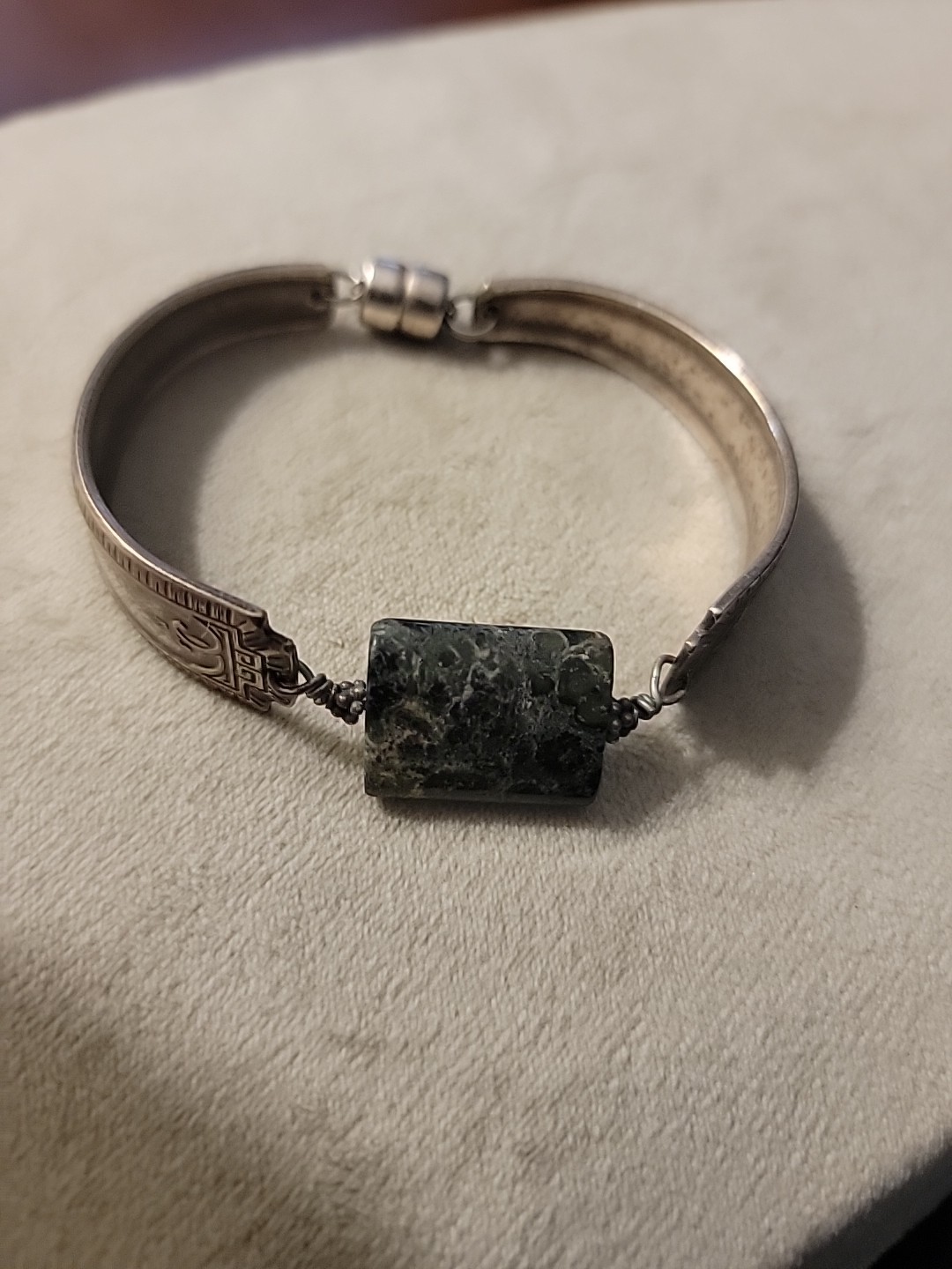 Handcrafted Spoon Bracelet with Magnetic Clasp made from Vintage Spoons