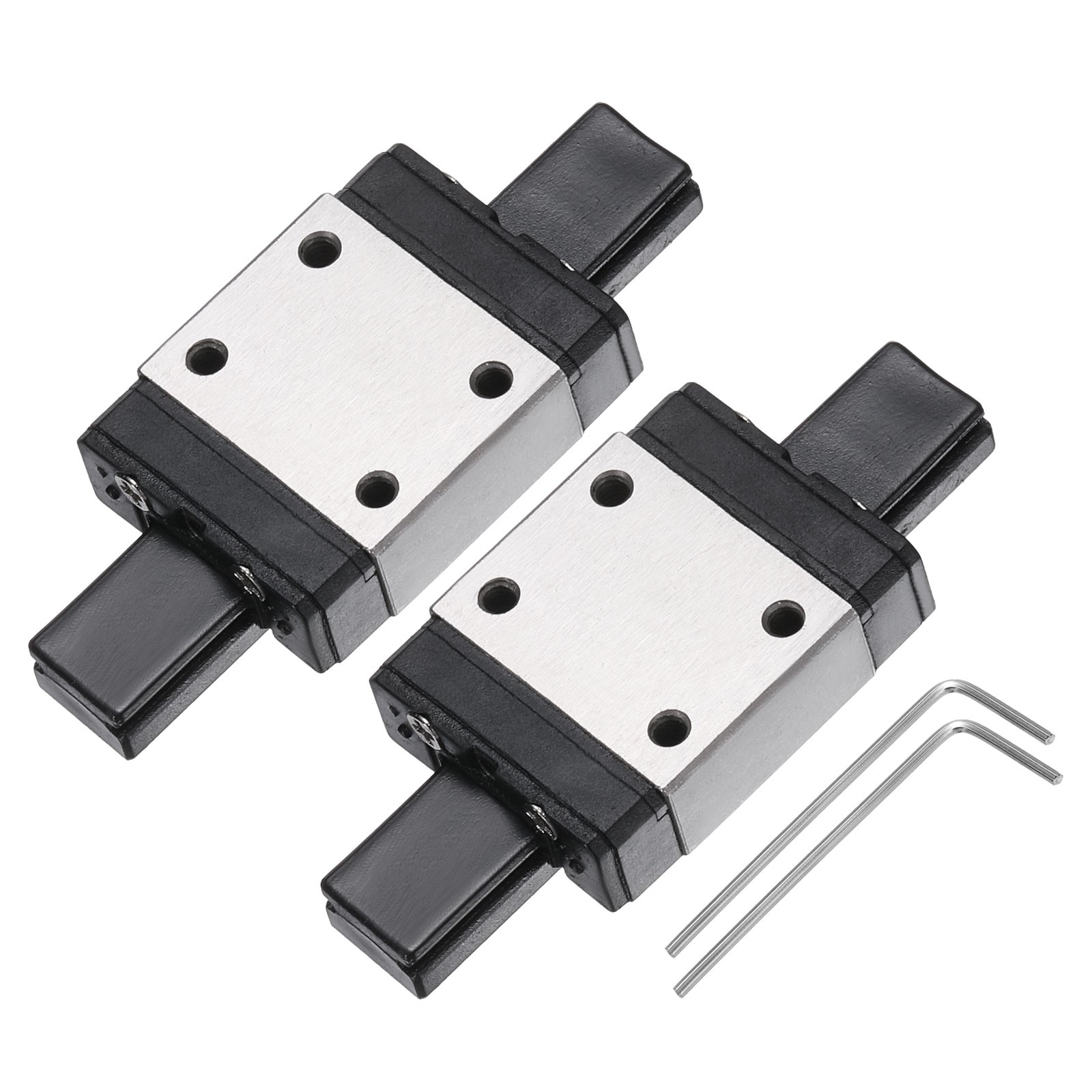 2Pcs MGN7C Linear Bearing Sliding Carriage Block with Mini Guide and Wrench