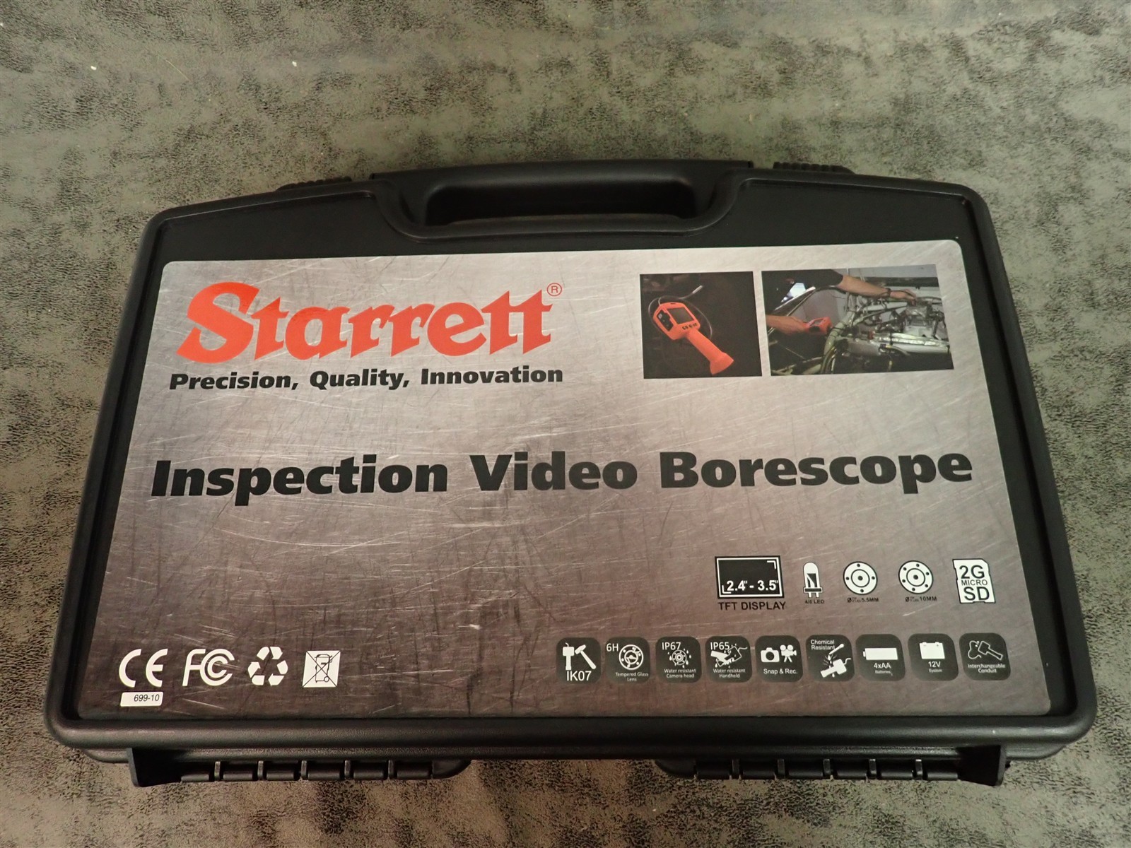 Starrett 699-10 Inspection Video Borescope, In Case (O6)