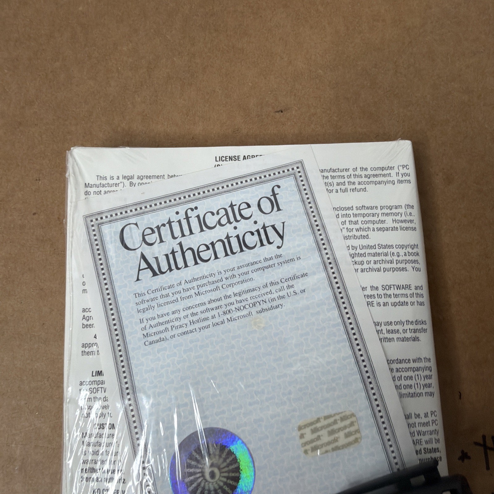 Vintage Microsoft MS-DOS 6.2 Concise User’s Guide 3.5" w/ COA New Sealed