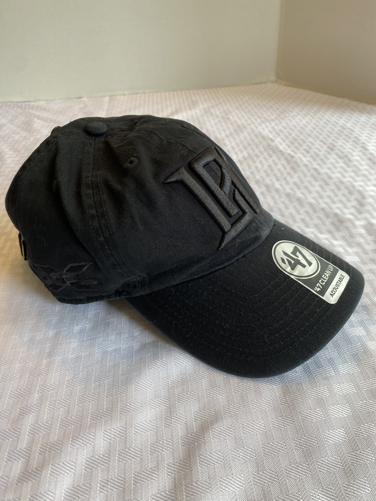 '47 LA Los Angeles Wildcats XFL Football Black Tonal Logo Adjustable Hat Cap New