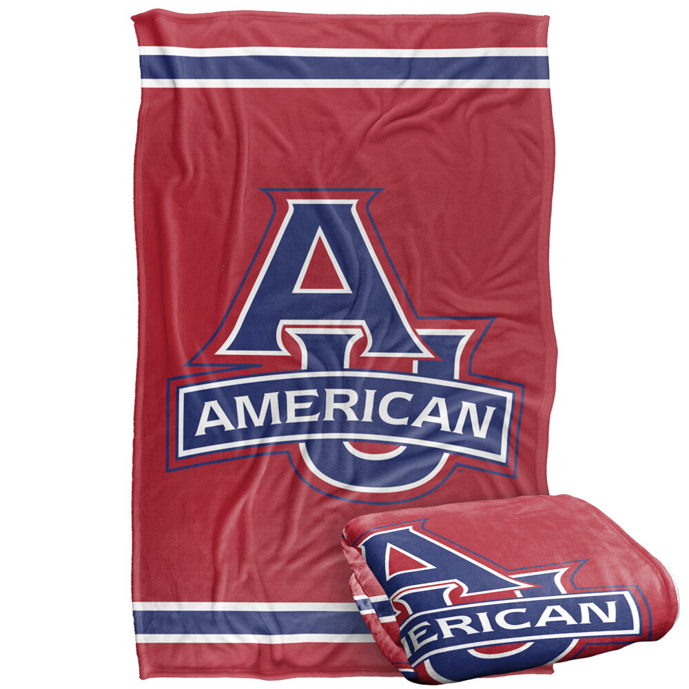 American University Primary Logo Silky Touch Super Soft Throw Blanket