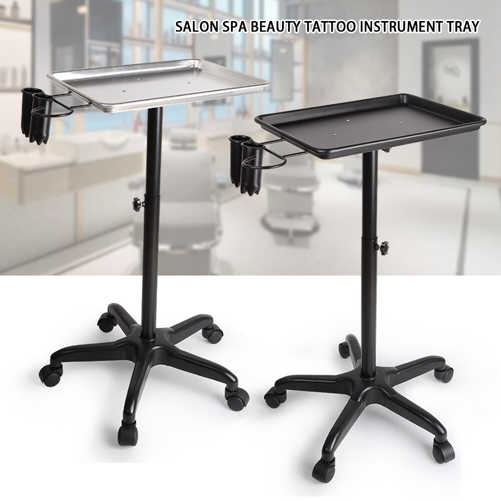 Beauty Hair Salon Trolley Tool Cart Tattoo Tray Dental Salon Tray Station