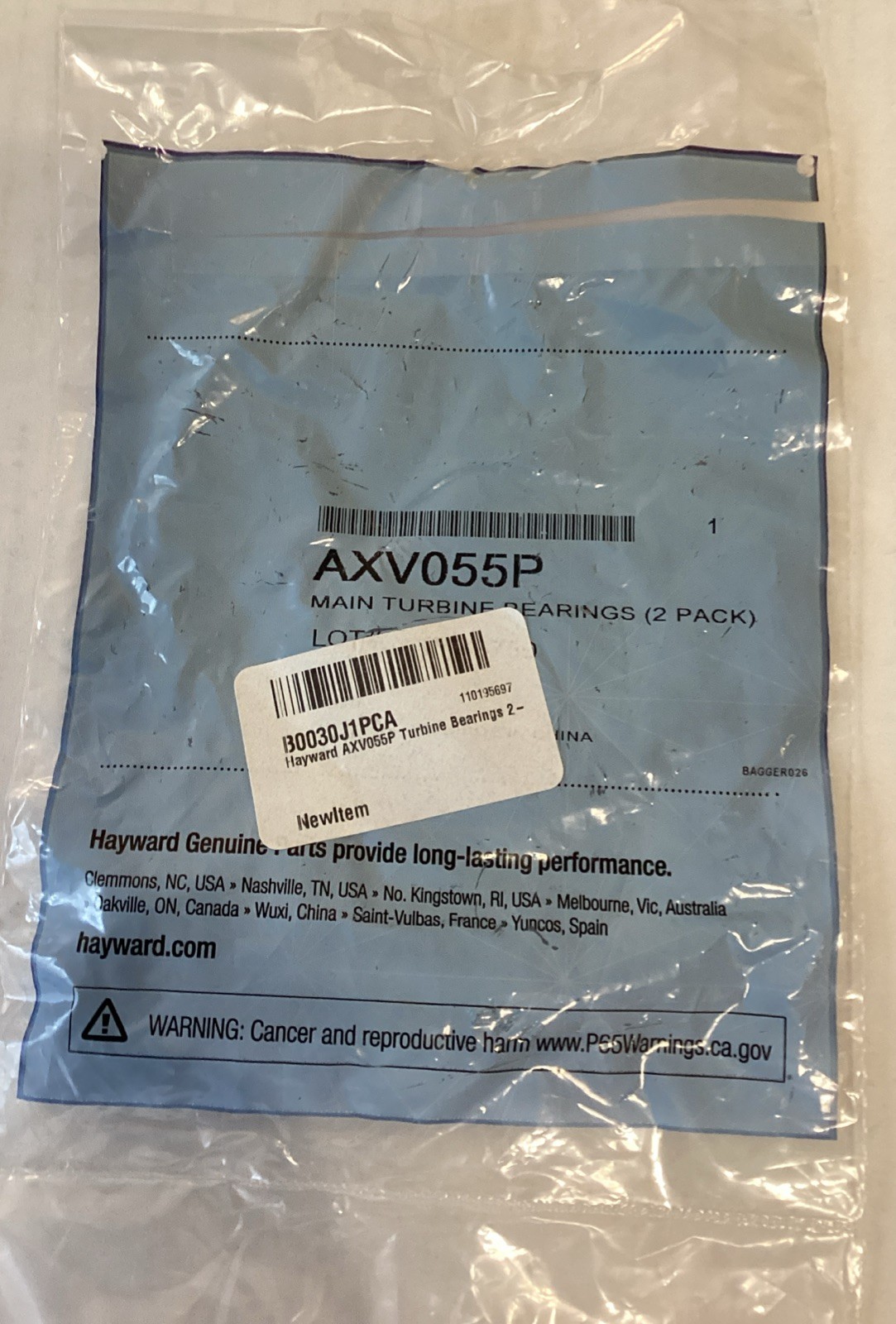 AXV055P Turbine Bearing Rplcmnt for Hayward Navigator Pro Automatic Pool Cleaner