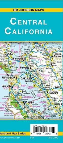 Map of Central California, by GMJ Maps
