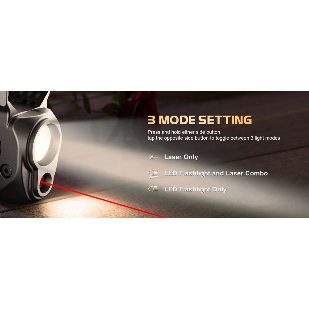 TSG Red Laser Sight-Weapon Light-Holster Combo Fits: Springfield Hellcat