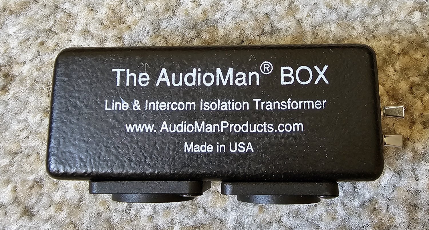 The AudioMan Box - XLR Line & Intercom Isolation Transformer - Features Added!