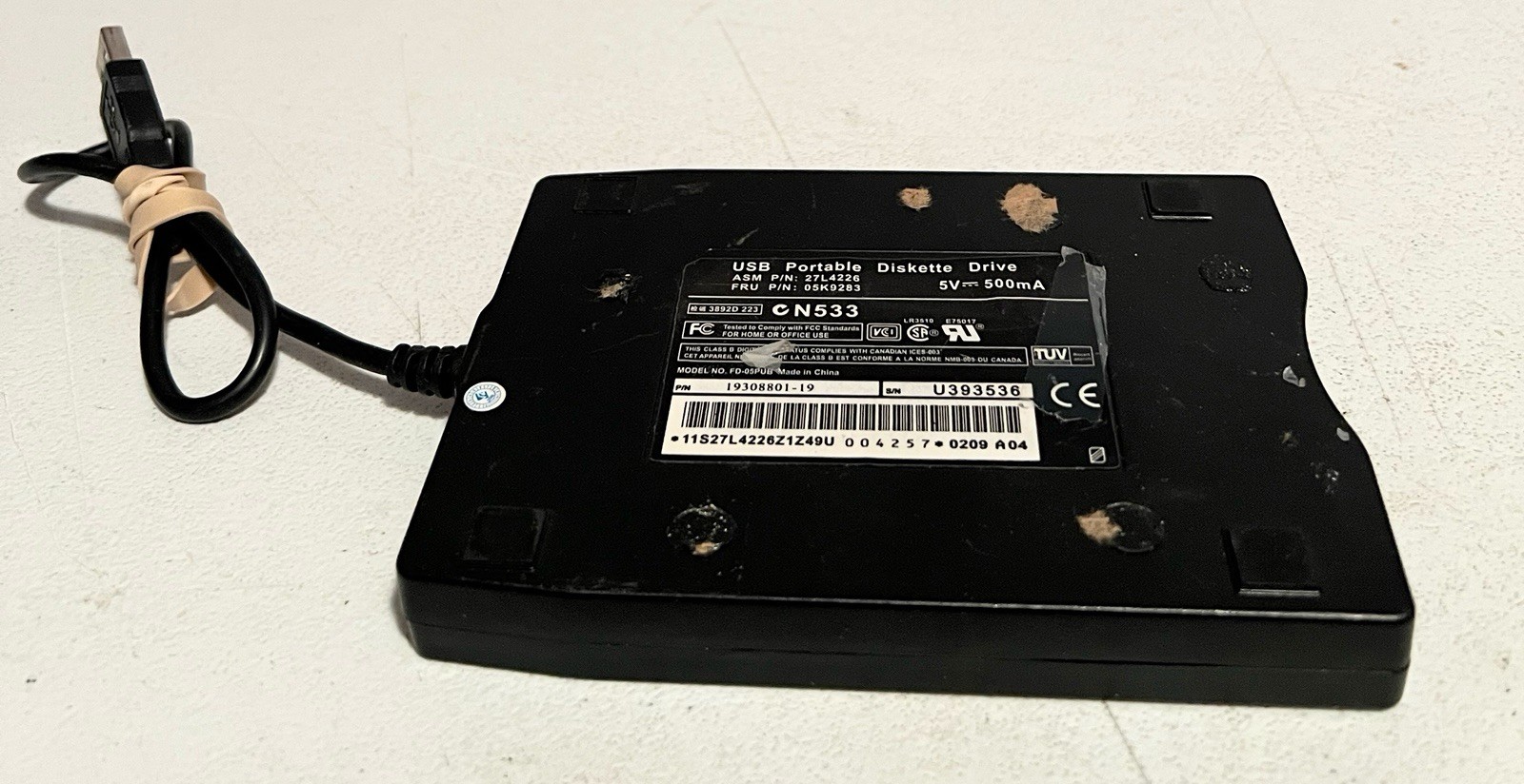 Universal 3.5" External USB Floppy Drive Module 19308801-19