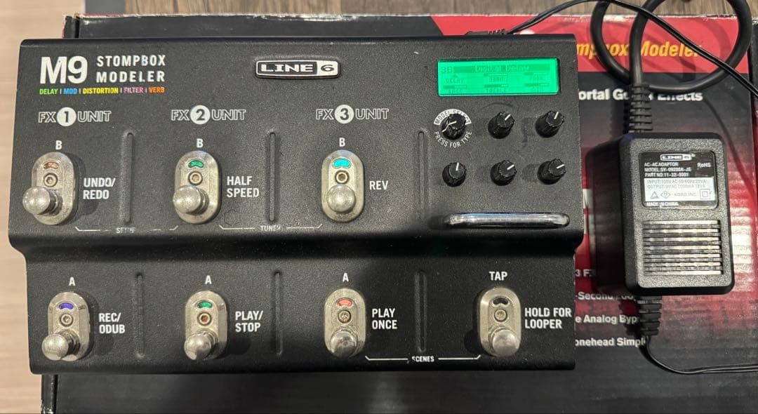 Line 6 M9 Stompbox Modeler Multi Effects Guitar Pedal Operation confirmed Japan