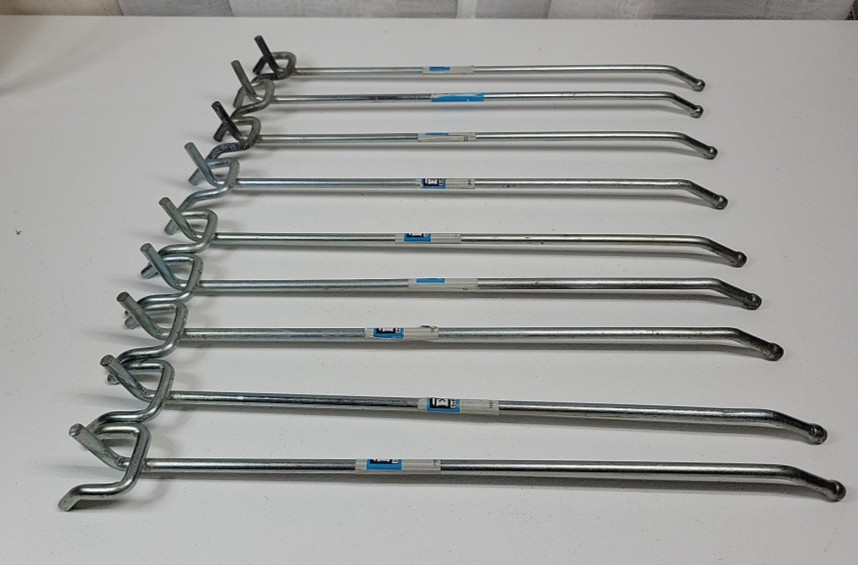 30 Pieces 11" Peg Board Hooks Workshop, Garage, Home Storage