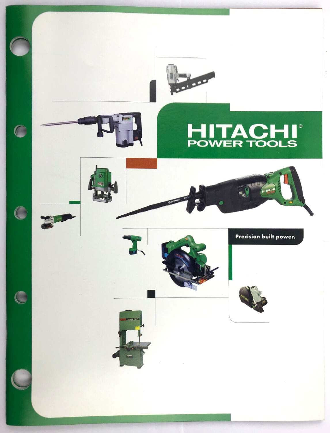 1999 Hitachi Power Tools Catalog - Precision Built Power 70 pages