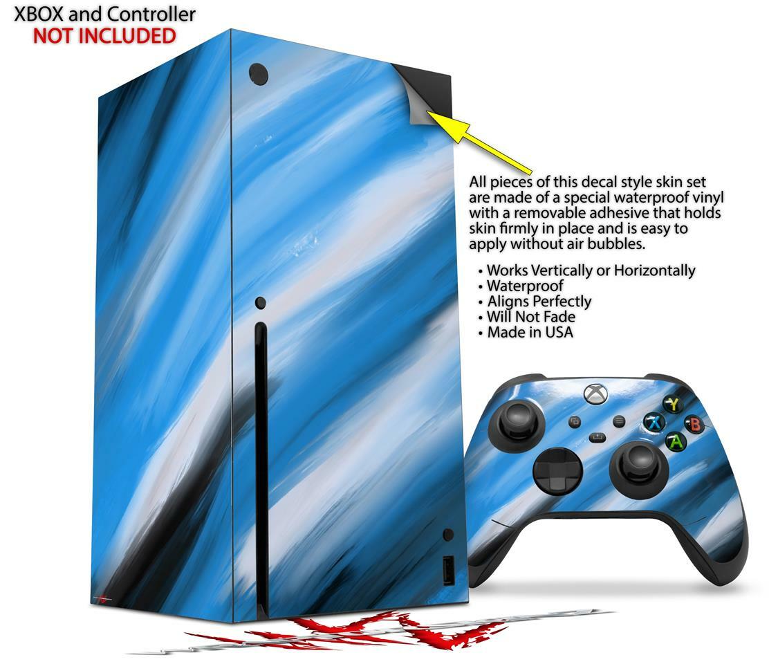 Skins XBOX Series X Console Controller Paint Blend Blue