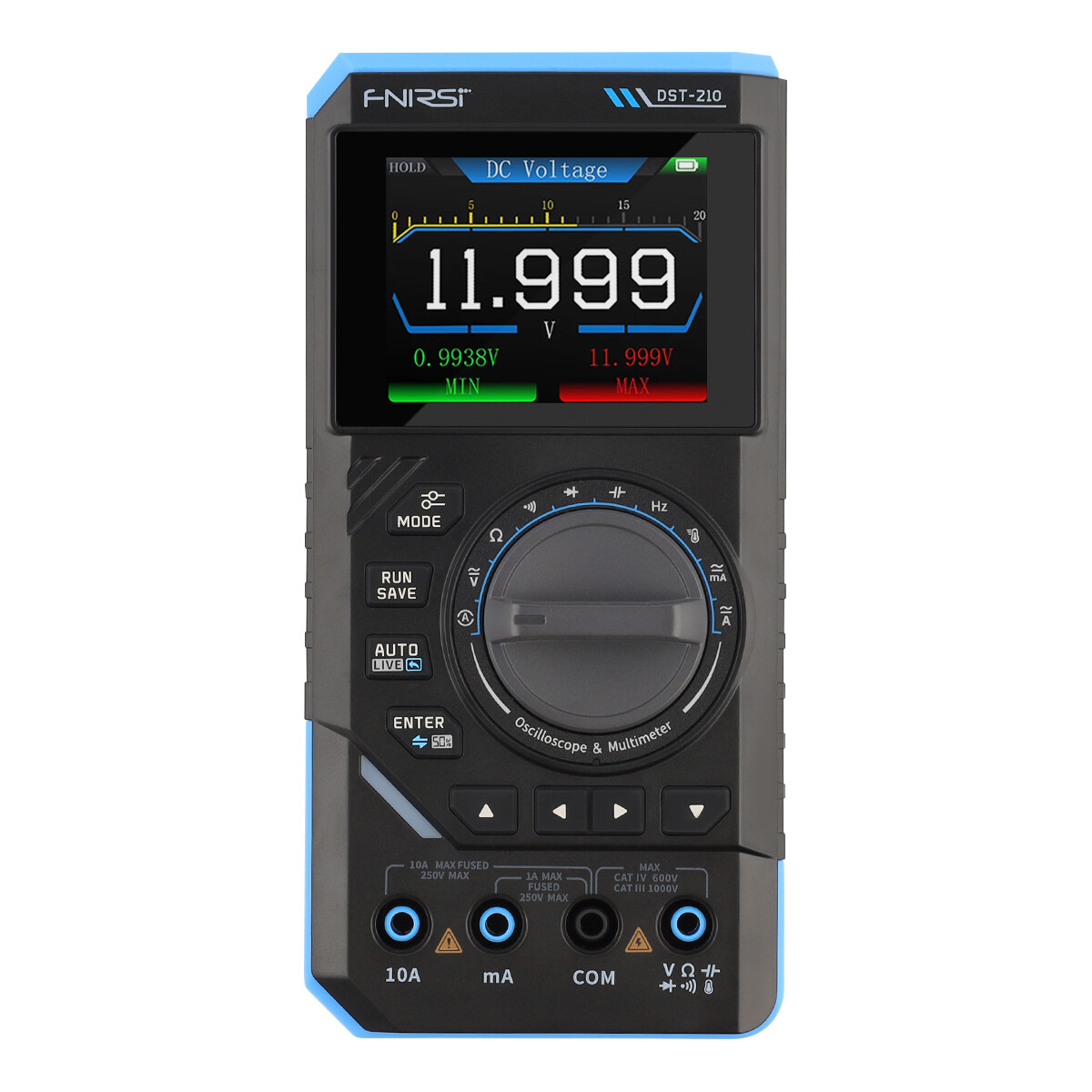 3 in 1 Oscilloscope Multimeter 10M Analog Bandwidth Counts 48MSa Sampling Rate