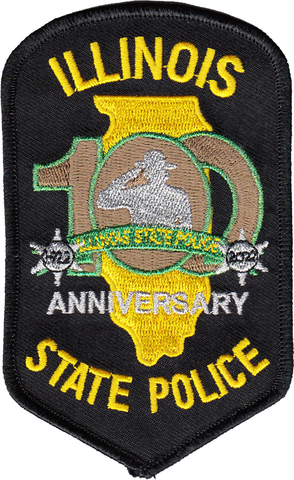 ILLINOIS STATE POLICE SHOULDER PATCH: 100th Anniversary