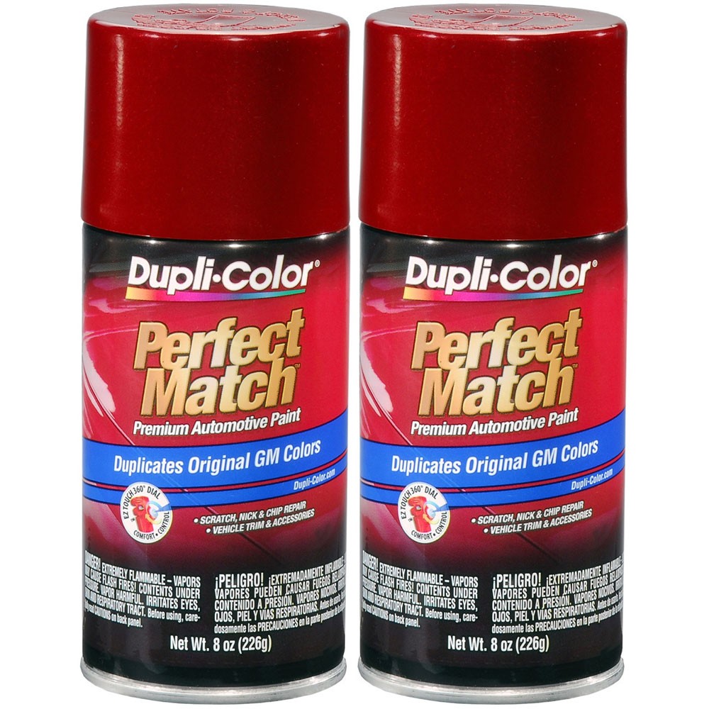 Duplicolor BGM0509 (2-Pack), Aerosol Paint for GM WA9800 Dark Cherry Metallic