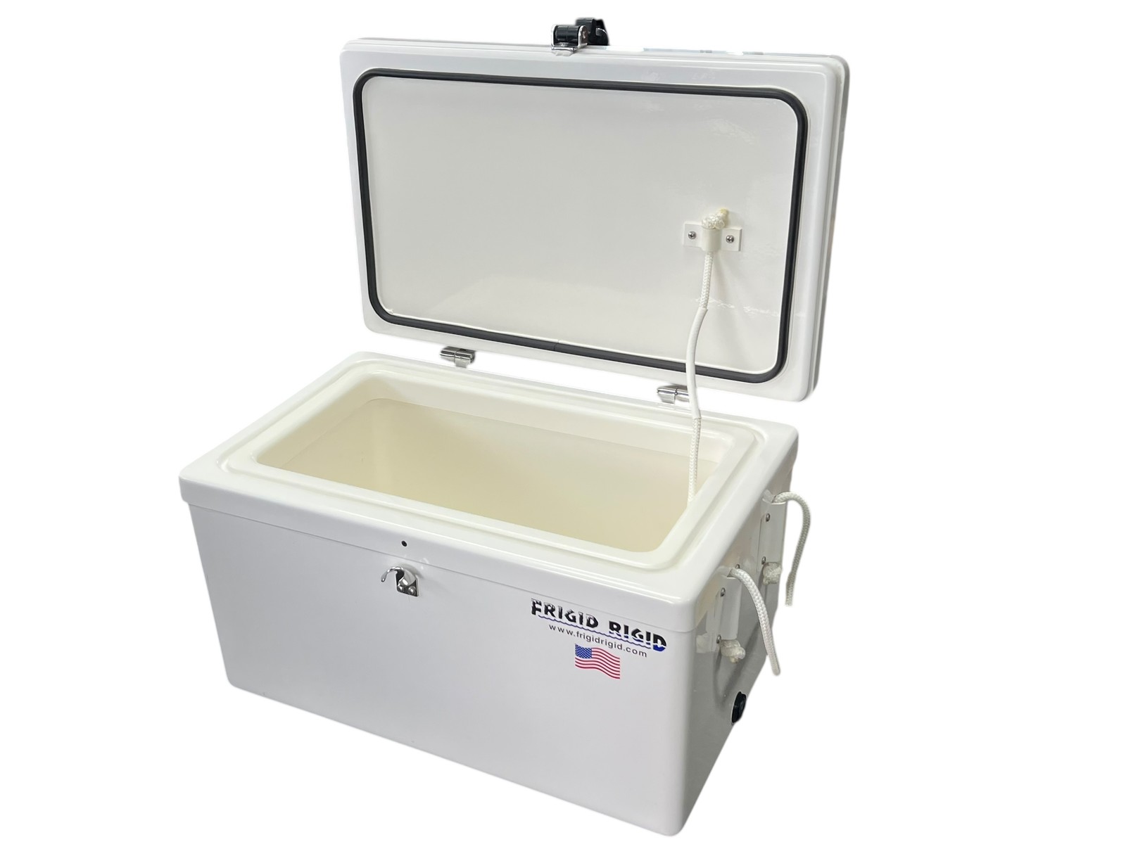 Frigid Rigid Cooler / Ice Chest, L 24in x W 15in x H 15in, NEW, (Minor Cracking)