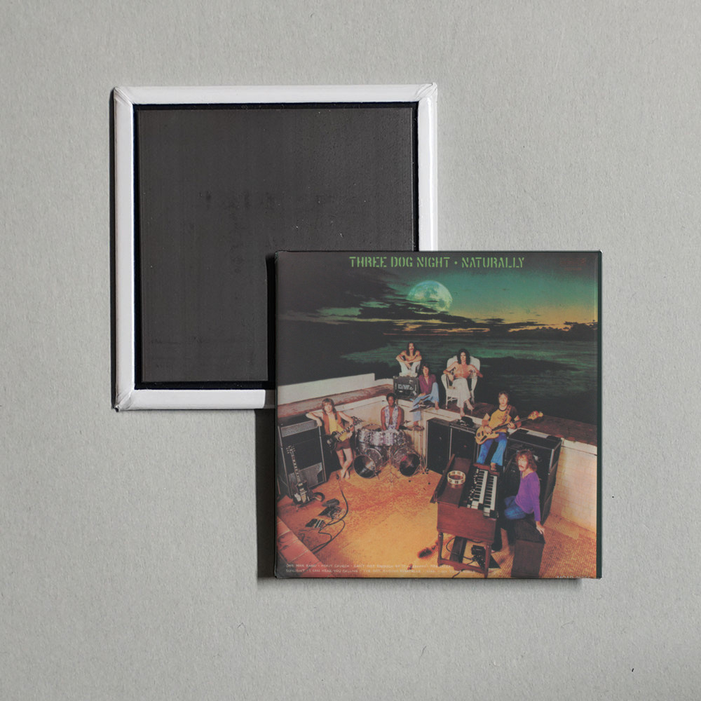 Three Dog Night - Naturally Album Cover Locker Fridge Magnet