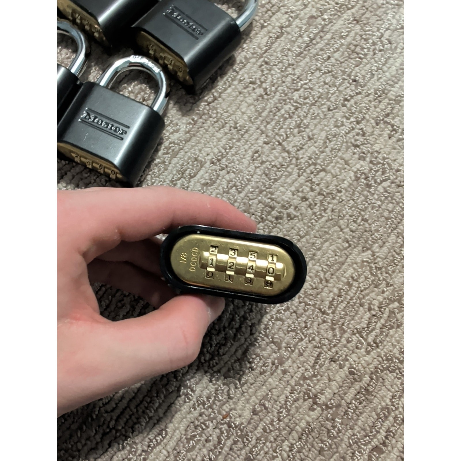 Master Lock 178D Set Your Own Combination Padlock, - 2 Pack