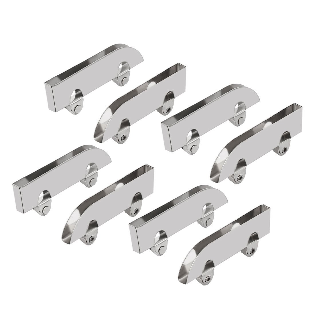 uxcell 5.0mm Glass Stainless Steel Sliding Roller Pulley Display Cabinet...