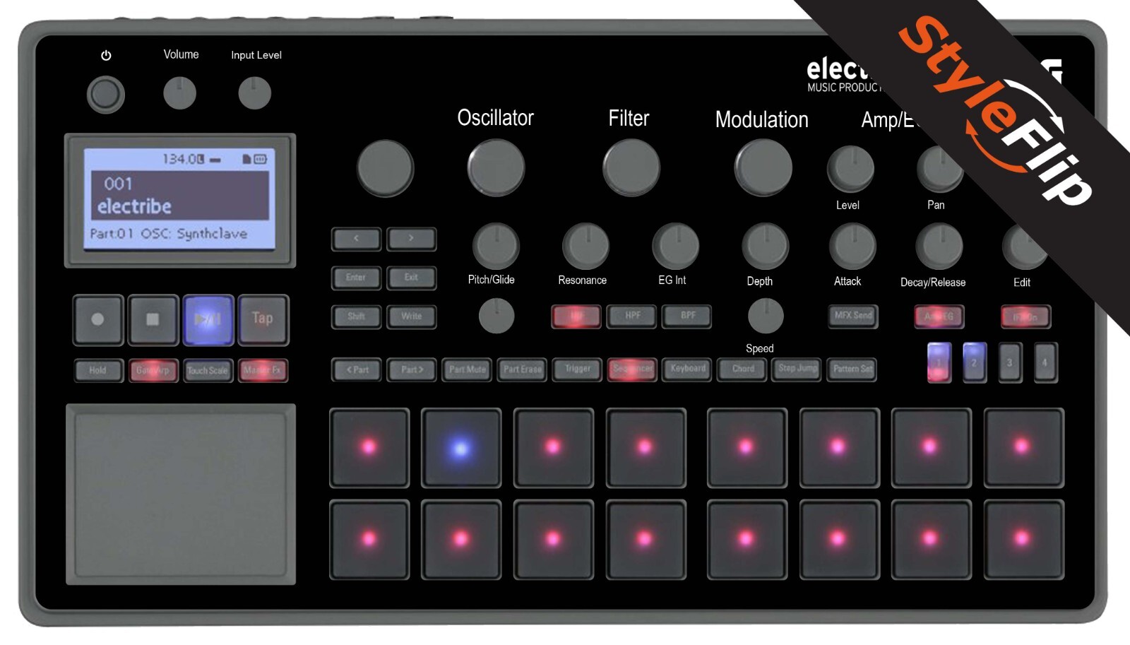 Korg Electribe 2 Skin | Color Black | Protective Decal | StyleFlip Skins