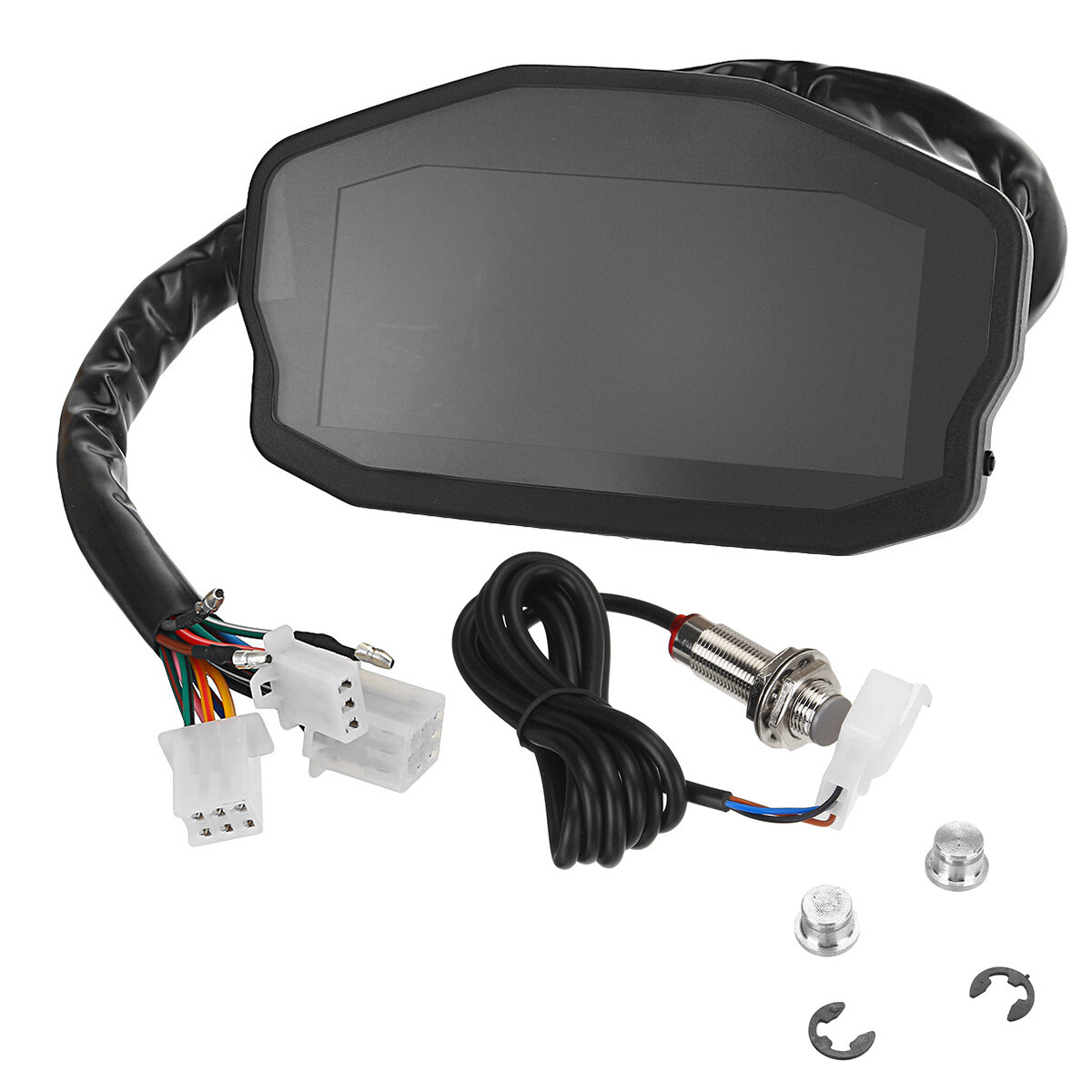 Universal LCD Digital Motorcycles Speedometer Daily Odometer Tachometer