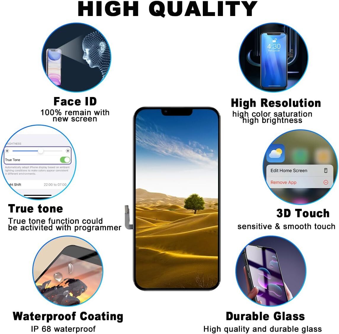 For iPhone 14 LCD Display Touch Screen Assembly Digitizer Replacement Frame Tool