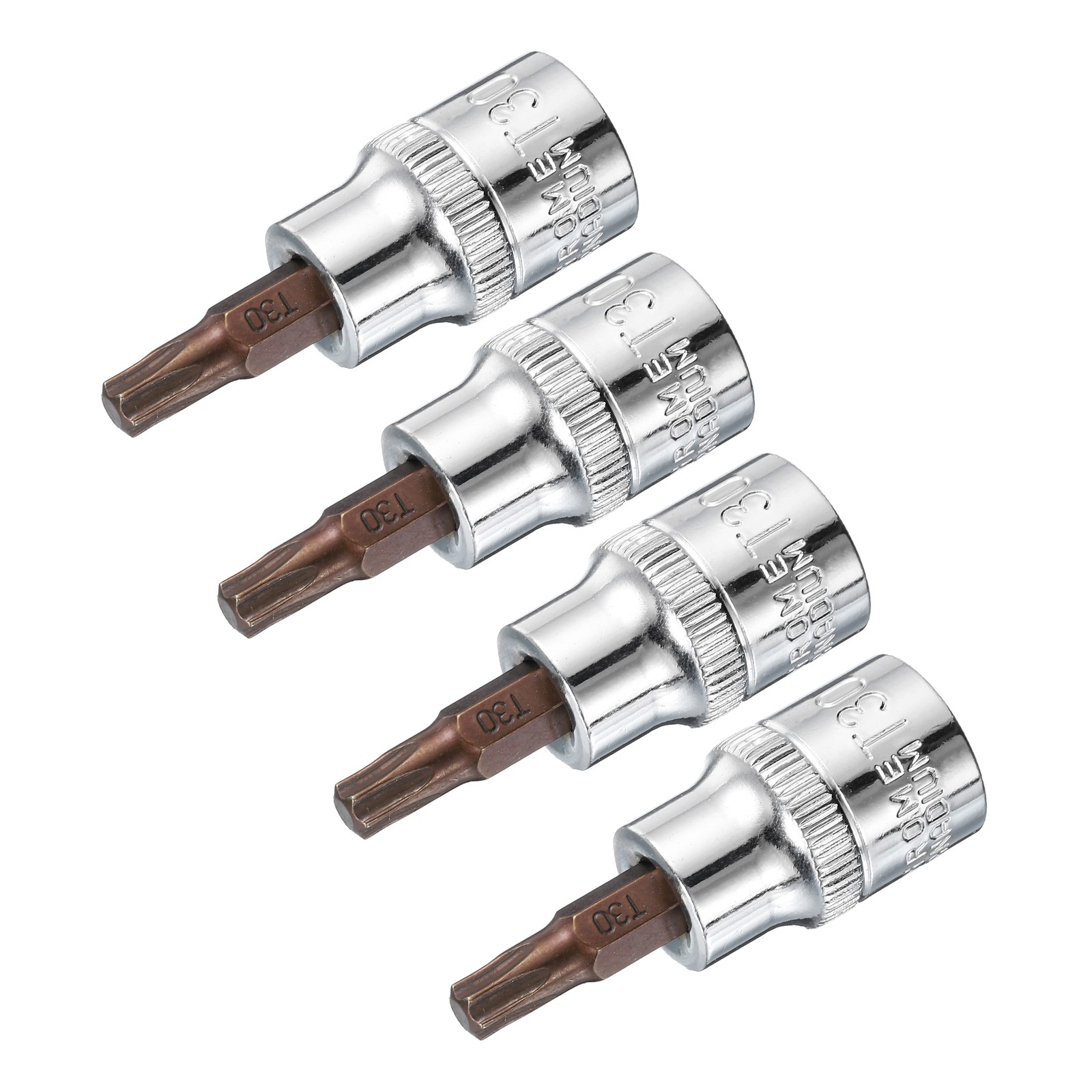 3/8-Inch Drive Bit Socket Torx T30 S2 Steel 48mm Length 4 Pcs