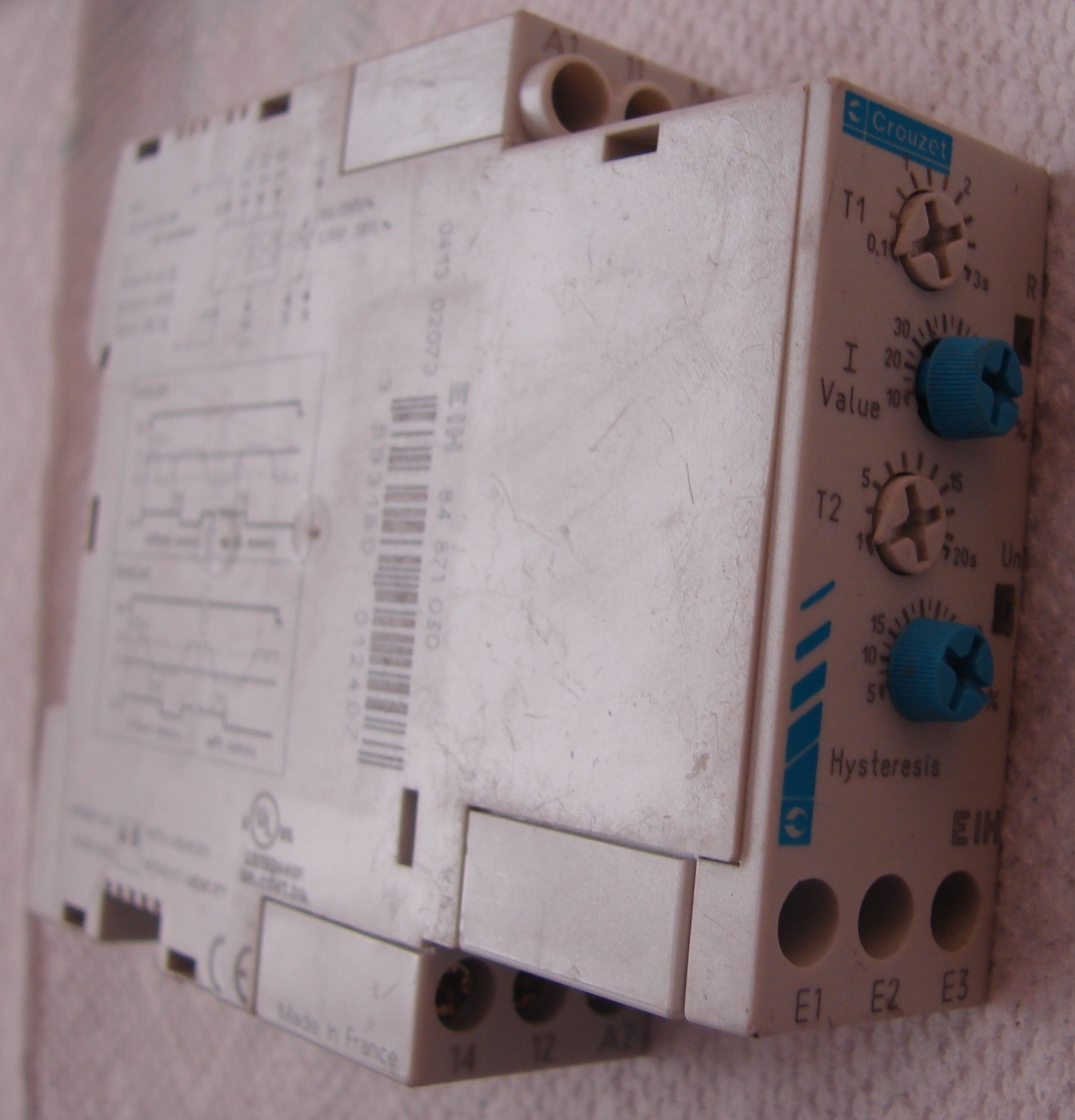 CROUZET 84871030 EIH CRNT CTRL RLY 0.1-10A 24VDC