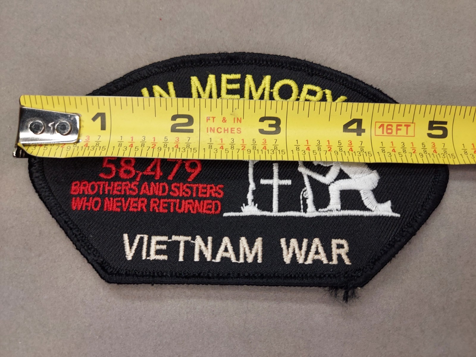In Memory KIA Vietnam War Patch Embroidered Patch