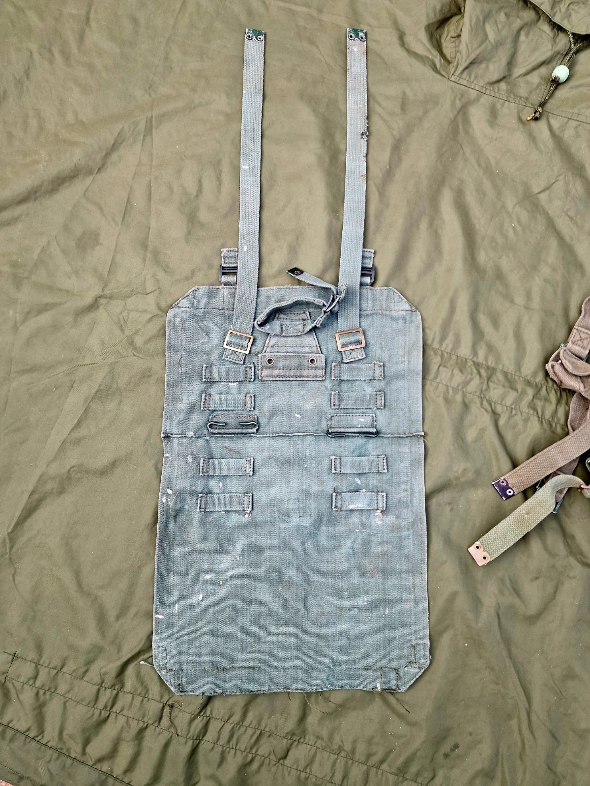 ❤️ Rare Vintage British Army 58 Pattern Poncho with Webbing Accessories As Shown