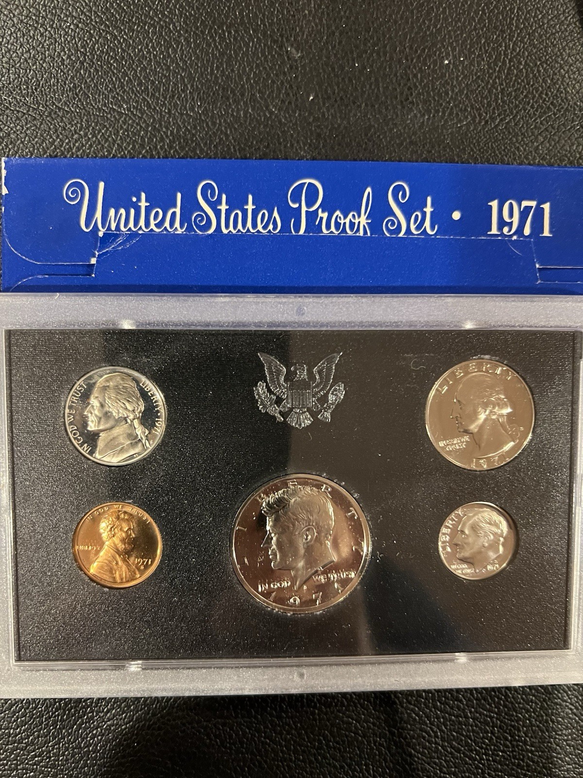 US Mint 1971 Proof Set San Francisco Certified Uncirculated.  (#335)