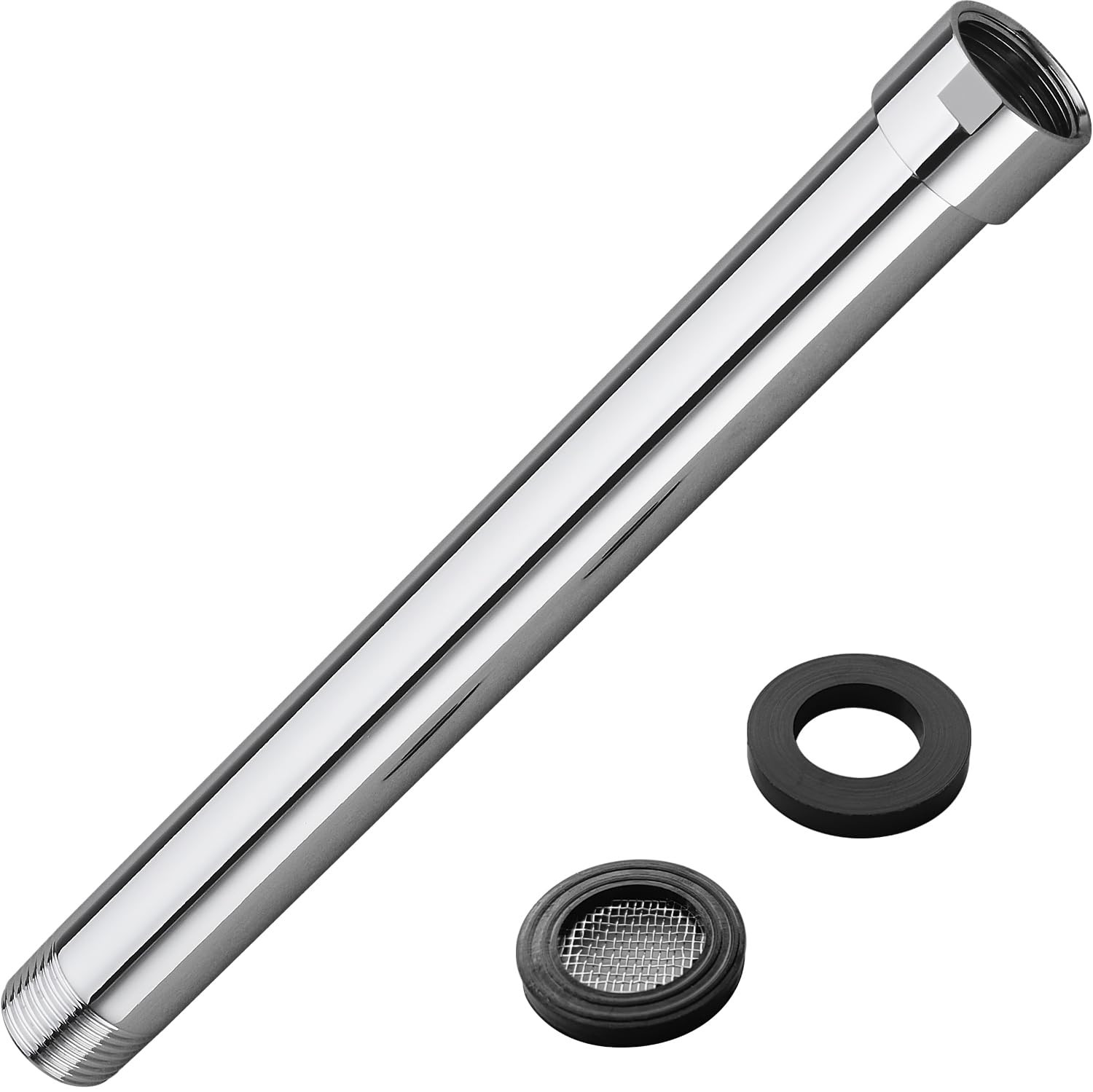 Shower Arm Extender, 8 Inch Wall Mount Extension Arm for Rainfall and Handheld